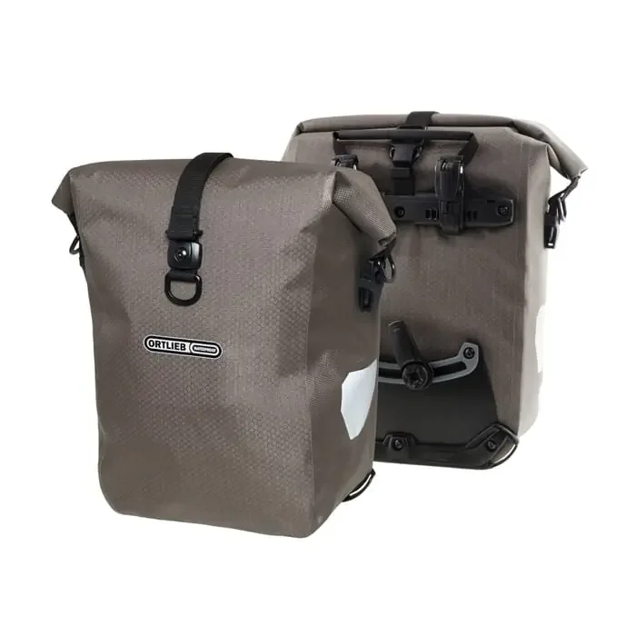 Ortlieb Gravel-Pack Bikepacking-Taschen Vorderrad braun (Paar)