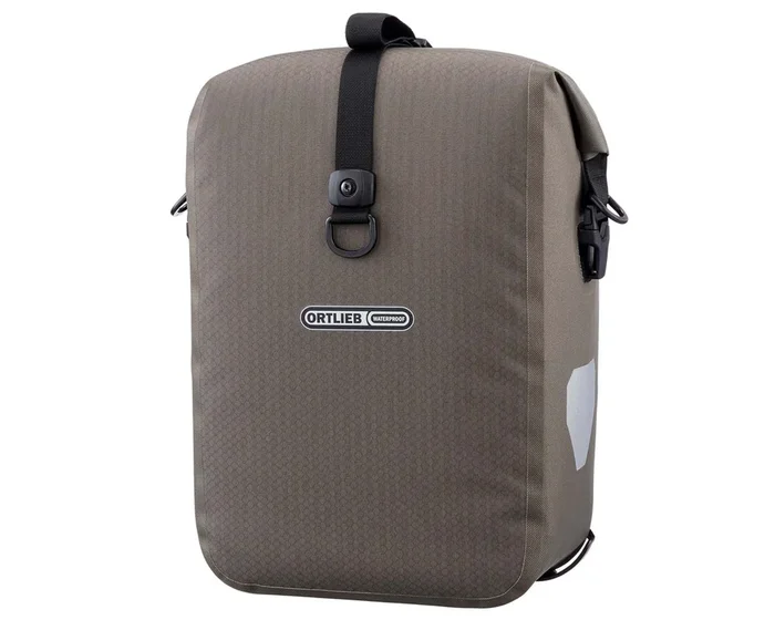 Ortlieb Gravel-Pack Single QL3.1 – 14.5 Liter wasserdichte Fahrradtasche (Einzeltasche) | dark sand