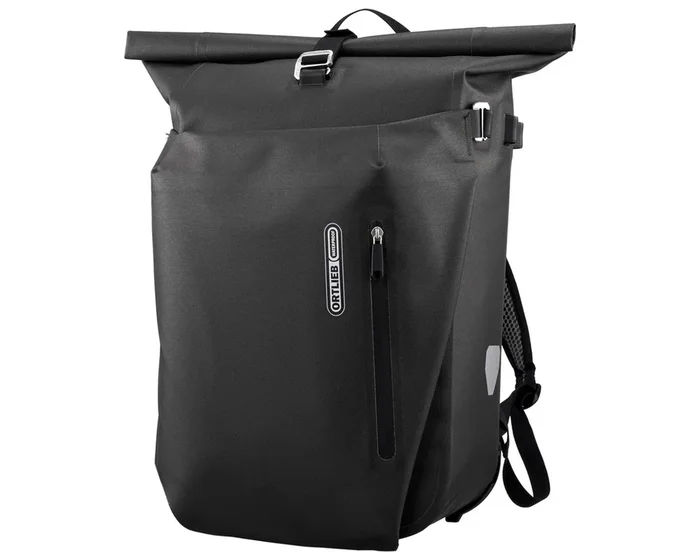 Ortlieb Vario QL3.1 – 20 Liter wasserdichter Rucksack-Fahrradtasche mit Rastknöpfen | black