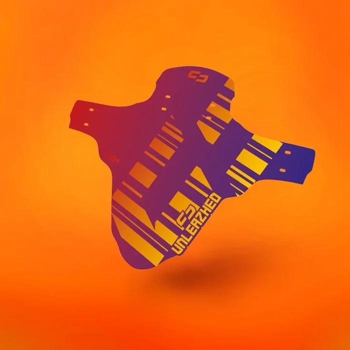 Paraphate Unleazhed Mudguard M01 Red-Blue Red-Gold Logo