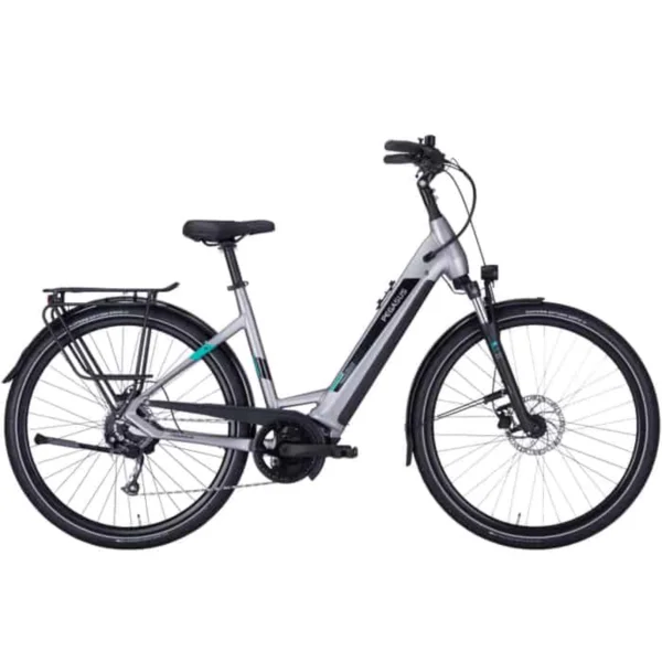 Pegasus Evo CX 750 E-Bike Trekkingrad Tiefeinsteiger 28″ silber 45 cm