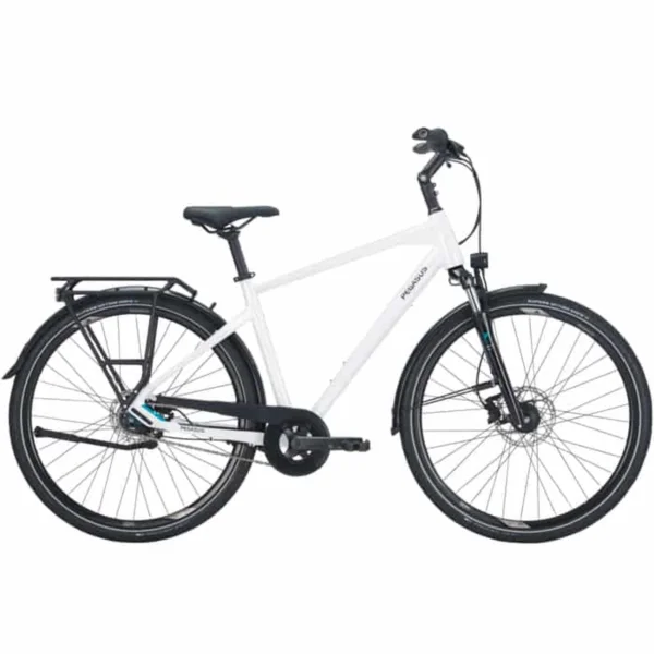 Pegasus Premio SL 8 Disc City Bike Herren 28″ weiß 50 cm