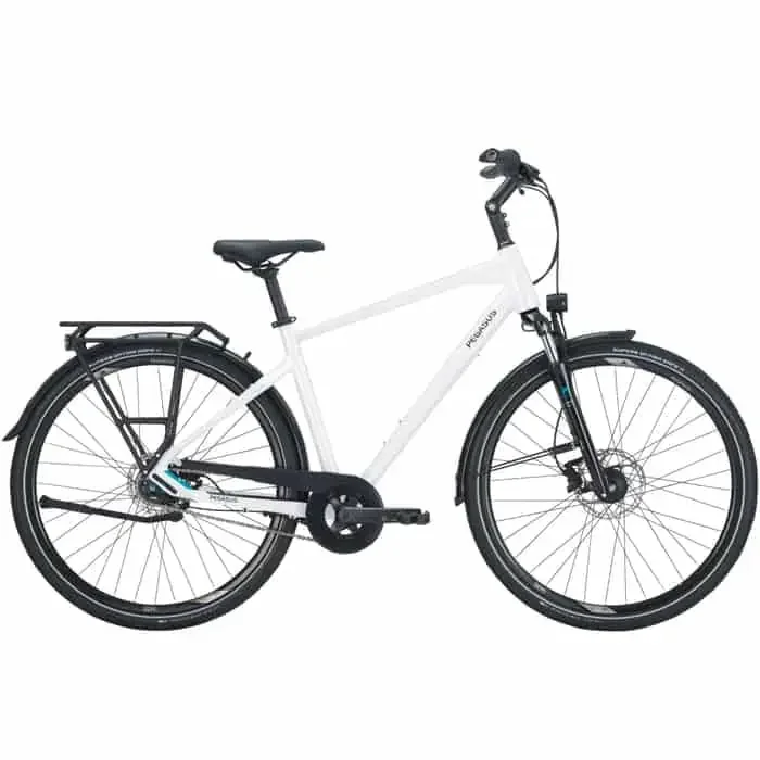 Pegasus Premio SL 8 Disc City Bike Herren 28″ weiß
