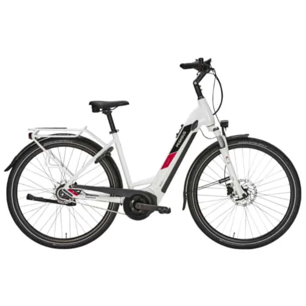 Pegasus Solero Evo 8F E-Bike City Bike Tiefeinsteiger 28″ weiß 50 cm
