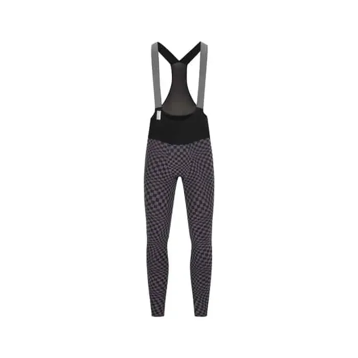 Q36.5 Dottore Hybrid Bib Tights Trägerhose lang Herren check grey M