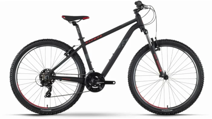 Raymon SevenRay 1.0 MTB-Hardtail 27,5″ black/d. grey/red matt