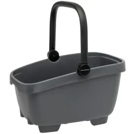 Recycelte (Hunde)fahrradkorb New Looxs Clipper MIK – 28 Liter 49 x 37 x 29 cm – Anthrazit