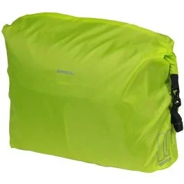 Regenschutz für Fahrradtasche Basil „Keep Dry and Clean“ – Horizontal – Neongelb