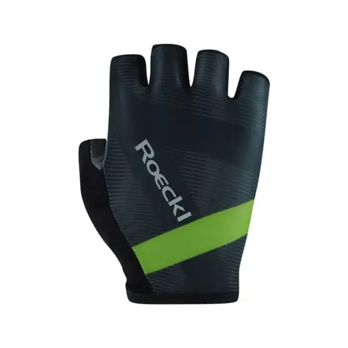 Roeckl Busano Fahrradhandschuhe kurz schwarz-kiwi 7