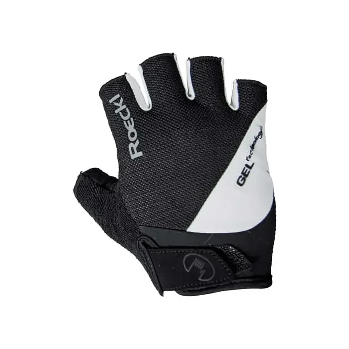 Roeckl Gel Fahrrad Handschuhe kurz schwarz-weiß 7