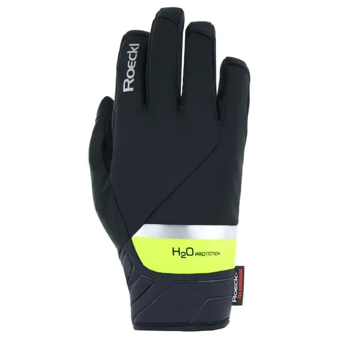 Roeckl Ranten 2 Waterproof Fahrrad Handschuhe lang schwarz-gelb 8