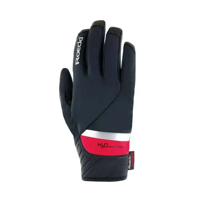 Roeckl Ranten 2 Waterproof Fahrrad Handschuhe lang schwarz-rot 7