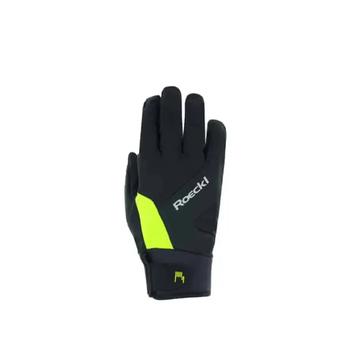 Roeckl Reichenthal 2 JR. Fahrradhandschuhe lang schwarz-neongelb 6