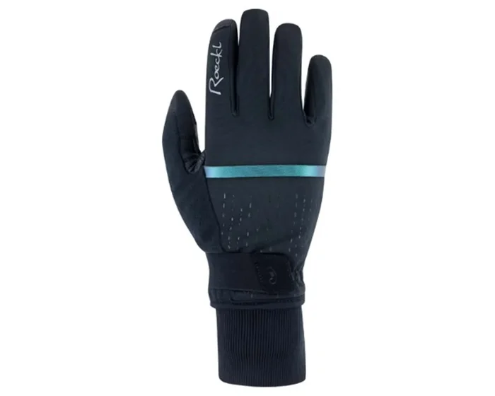 Roeckl Watou – Winter Fahrrad Damen Handschuhe langfinger | black-chameleon green