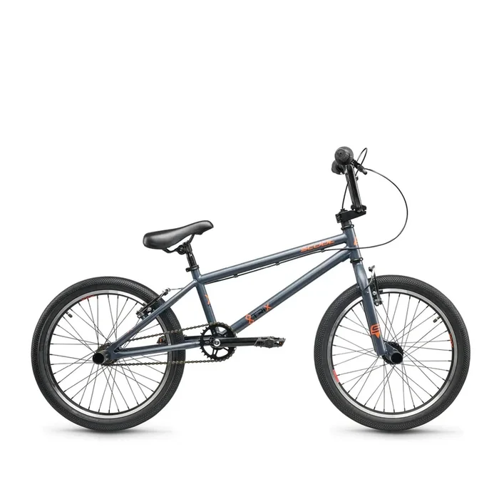 S’COOL Junior Bikes XtriX 20 Zoll 1-Gang BMX Dark Grey/Orange