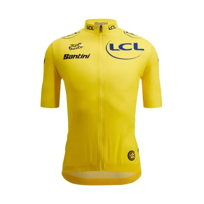 Santini Tour de France 2025 Leader Radtrikot kurzarm Herren gelb XL
