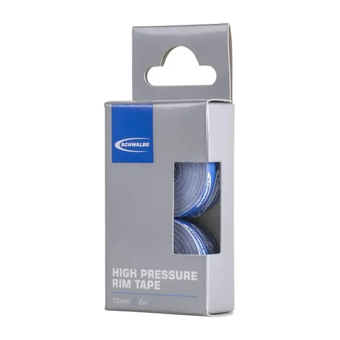 Schwalbe High-Pressure selbstklebendes Felgenband 15 mm x 4 m (2 Rollen je 2 m)