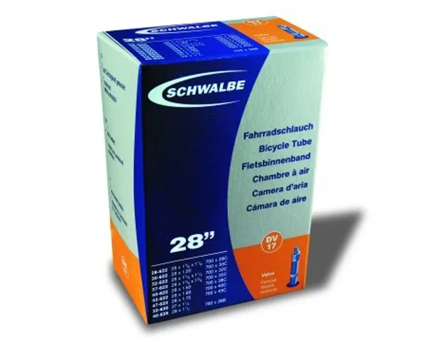 Schwalbe Schlauch 27.5/28 Zoll DV 17 – 27/28×1 1/8-1.75 Zoll 28/47-622/635 – 40 mm Fahrradventil