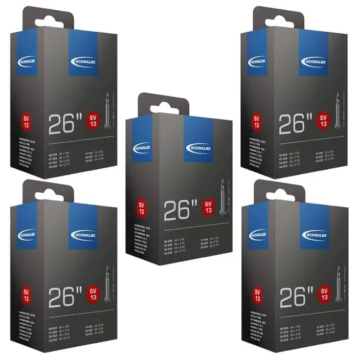 Schwalbe SV 13 Fahrradschlauch (26″) 5er-Set