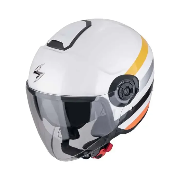 Scorpion Exo-City II Bee Motorrad Jethelm weiß-gelb XS