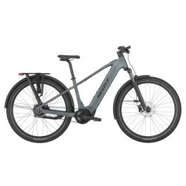 Scott Sub 10 Belt High | Trekking E-Bike | 28″ | 800Wh Bosch CX | hematwhite blue