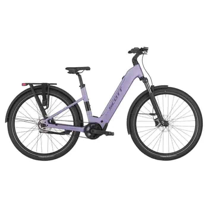 Scott SUB 20 Belt E-Bike Trekkingrad Tiefeinsteiger 29″ lila L = 52 cm