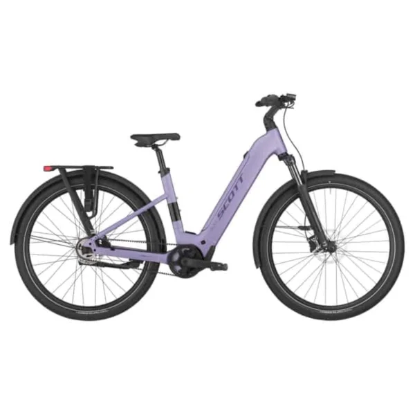 Scott SUB 20 Belt E-Bike Trekkingrad Tiefeinsteiger 29″ lila M = 48 cm