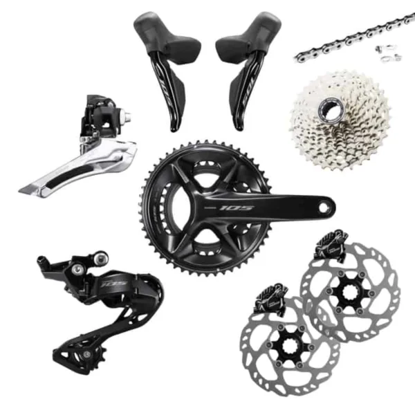 Shimano 105 R7100 2 x 12-fach Rennrad-Gruppe