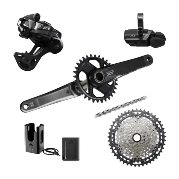 Shimano Deore XT M8200 Di2 1 x 12-fach Schaltgruppe 165 mm 30 Zähne 9-45 Zähne Kurz (GS)