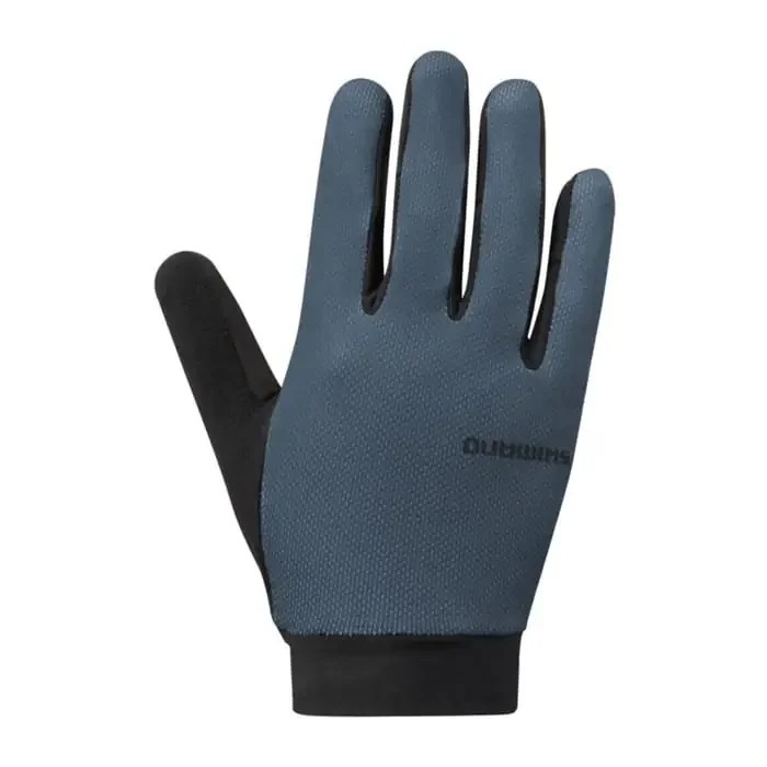 Shimano Explorer FF Fahrrad Handschuhe lang blue gray XL