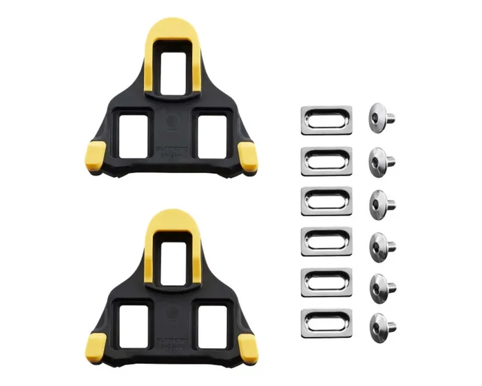 Shimano SPD-SL Schuhplatten | schwarz-gelb