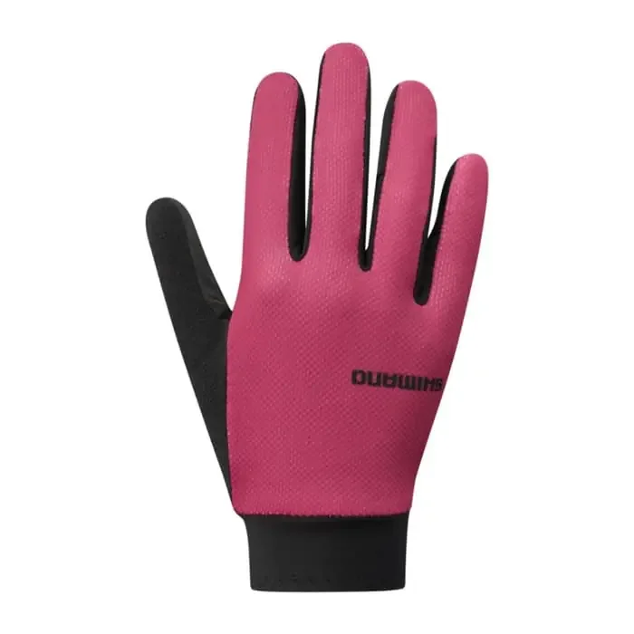 Shimano W‘s Explorer FF Fahrrad Handschuhe lang Damen rot L