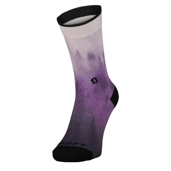 Socks Scott Trail Tree Crew – Vivid purple/misty purple