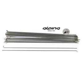 Speichen 296-13 Alpina ø2,33mm/Fg 2,6 Galvanisiert – Silber (144 Stück)