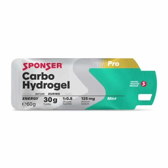 Sponser Carbo Hydrogel Energy Gel (60 g) Mint