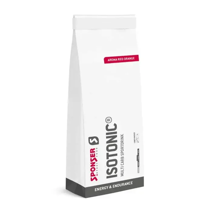 Sponser Isotonic Sportgetränkepulver Nachfüllbeutel (700 g) Red Orange