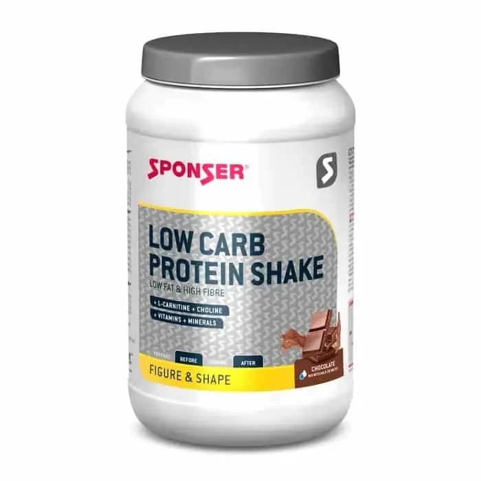 Sponser Low Carb Protein Shake Eiweißpulver (550 g) Chocolate