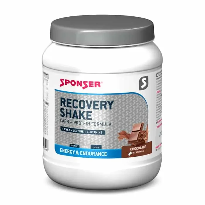 Sponser Recovery Shake Kohlenhydrat-Protein-Getränkepulver Dose (900 g) Schoko