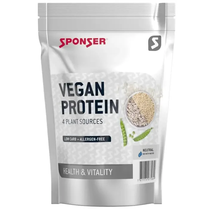 Sponser Vegan Protein Eiweißpulver (480 g) Chocolate