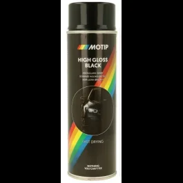 Spühlack Motip 500 ml – Seitenglanz Schwarz