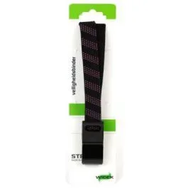 SUV-Sicherheits Spanngurt Widek 24 mm mit schwarzen Stahlhaken – Brokatrot/Schwarz