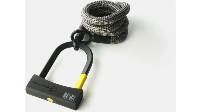 tex-lock eyelet Textilschloss mit Ösen inkl. D-lock Bundle Bügelschloss