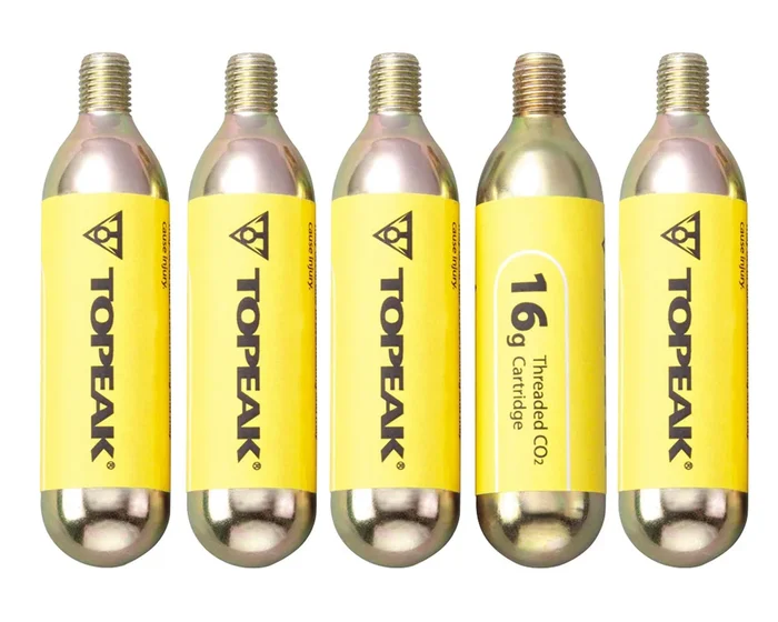 Topeak 16g CO2-Kartuschen mit Gewinde (5er Set)