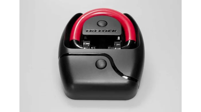 Trelock BA 660 Bodenanker schwarz/rot Bügel 14 mm