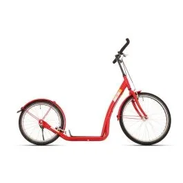 Tretroller Bikefun Bike-2-Go 24/20 Zoll mit V-Bremse – Rot
