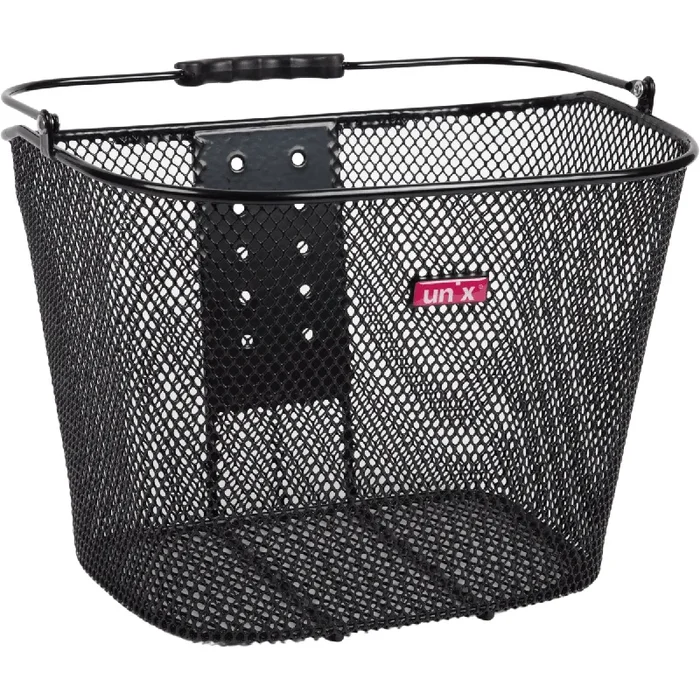 Unix ANTEO Fahrrad-Vorderkorb KLICKfix, schwarz, feinmaschig