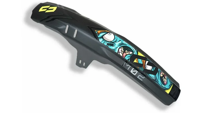 Unleazhed M02 Mudguard Big Decal Crazy Skin unsplash 1 pcs 4 formcut eddy