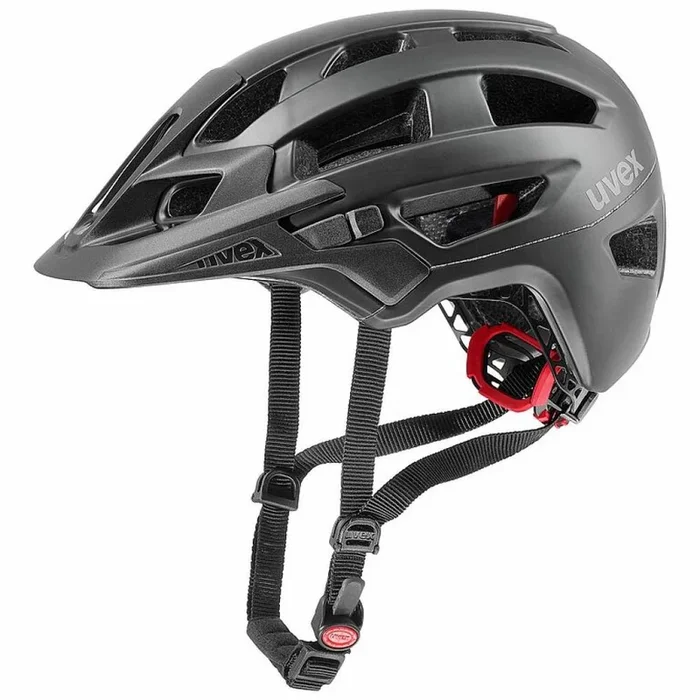 Uvex Finale 2.0 MTB-Helm Black matt 52-57 cm – leichter Enduro-Helm mit 20 Belüftungsöffnungen, Double Inmould, IAS-System, LED-kompatibel