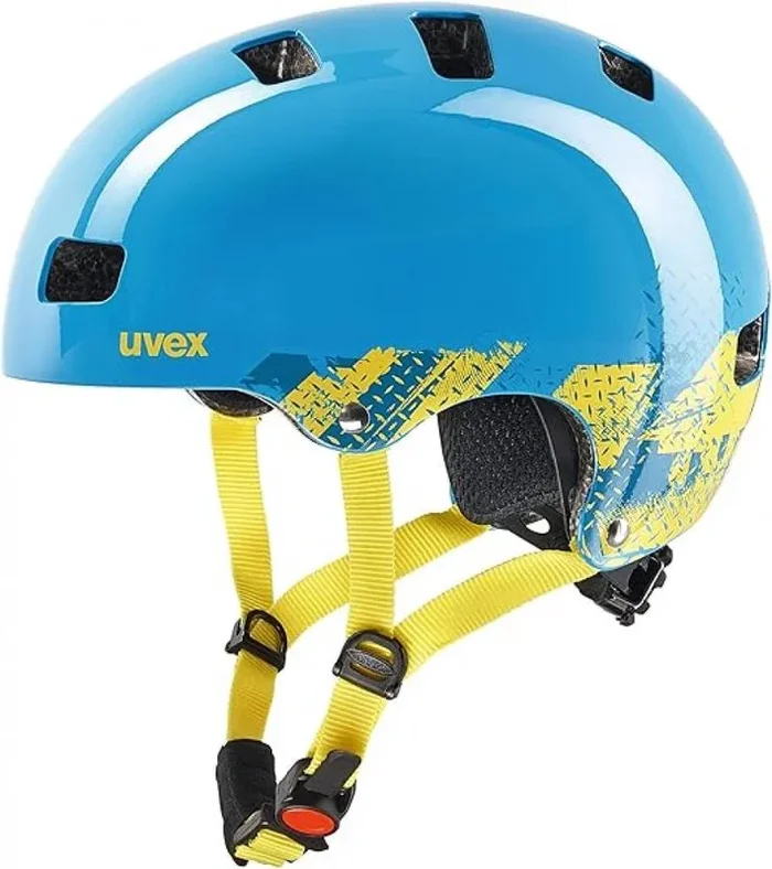 UVEX Kid 3 Kinder-Fahrradhelm, Hartschale, 10 Belüftungsöffnungen, IAS-Größenanpassung, monomatic Verschluss, Größe 51-55 cm, Farbe: Blackout Blue