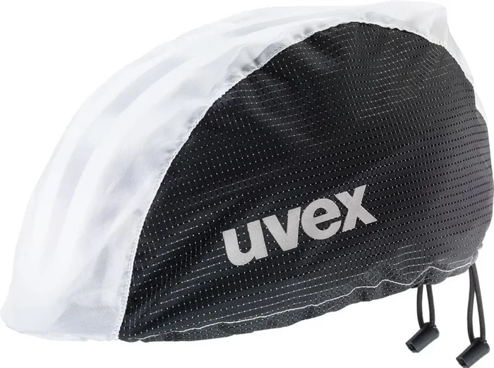 Uvex Rain Cap Bike Fahrradmütze – wind- & wasserabweisend, elastischer Gummizug, reflektierende Details, leicht & flexibel, black-white, S/M